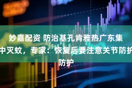 妙嘉配资 防治基孔肯雅热广东集中灭蚊，专家：恢复后要注意关节防护
